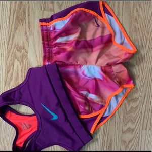 NIKE BRA AND SHORT SET